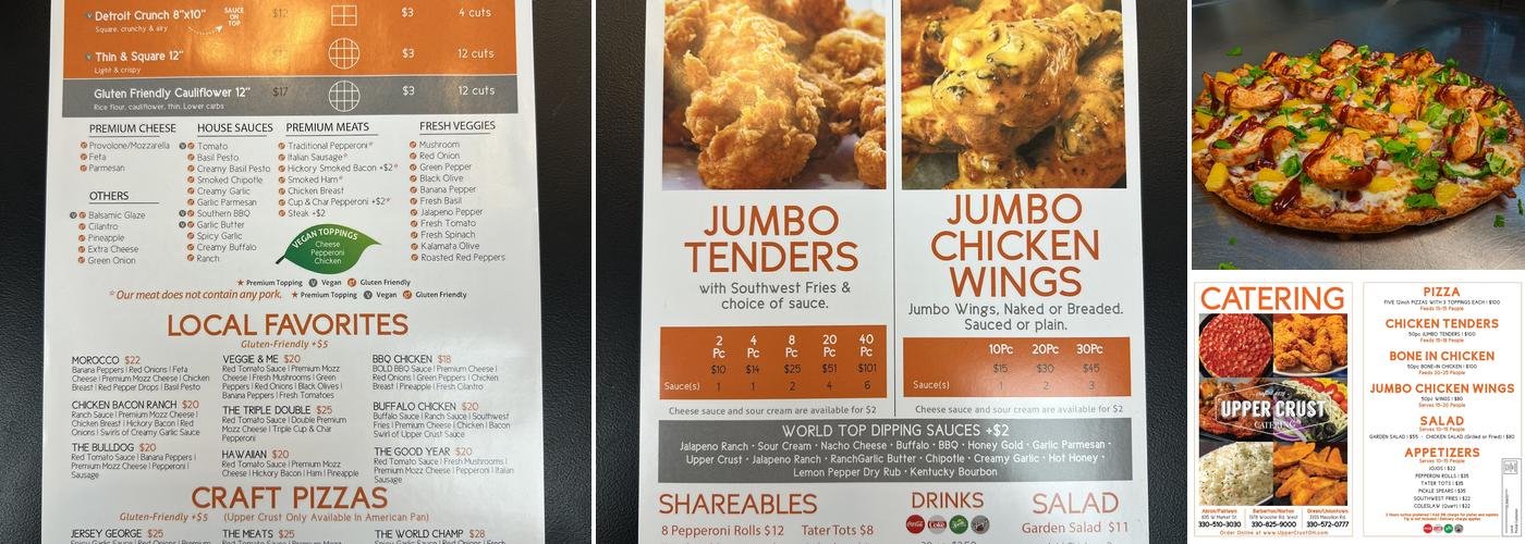 UpperCrust Green Menu