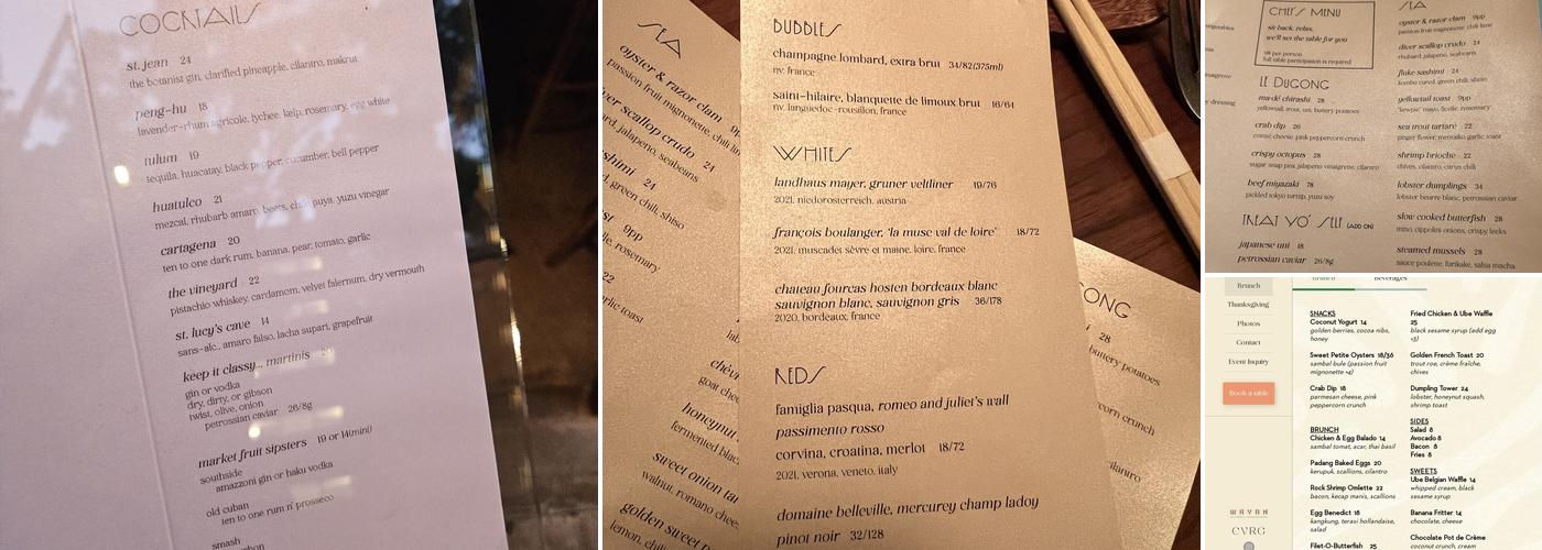 Ma•dé Menu