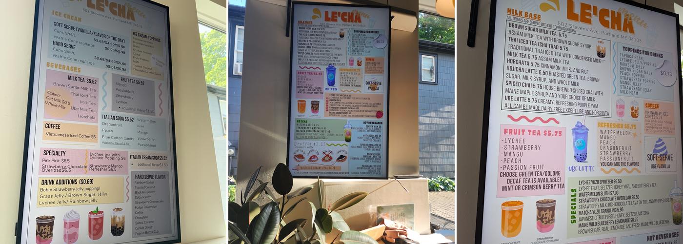 Le'cha @ Deering Center Menu
