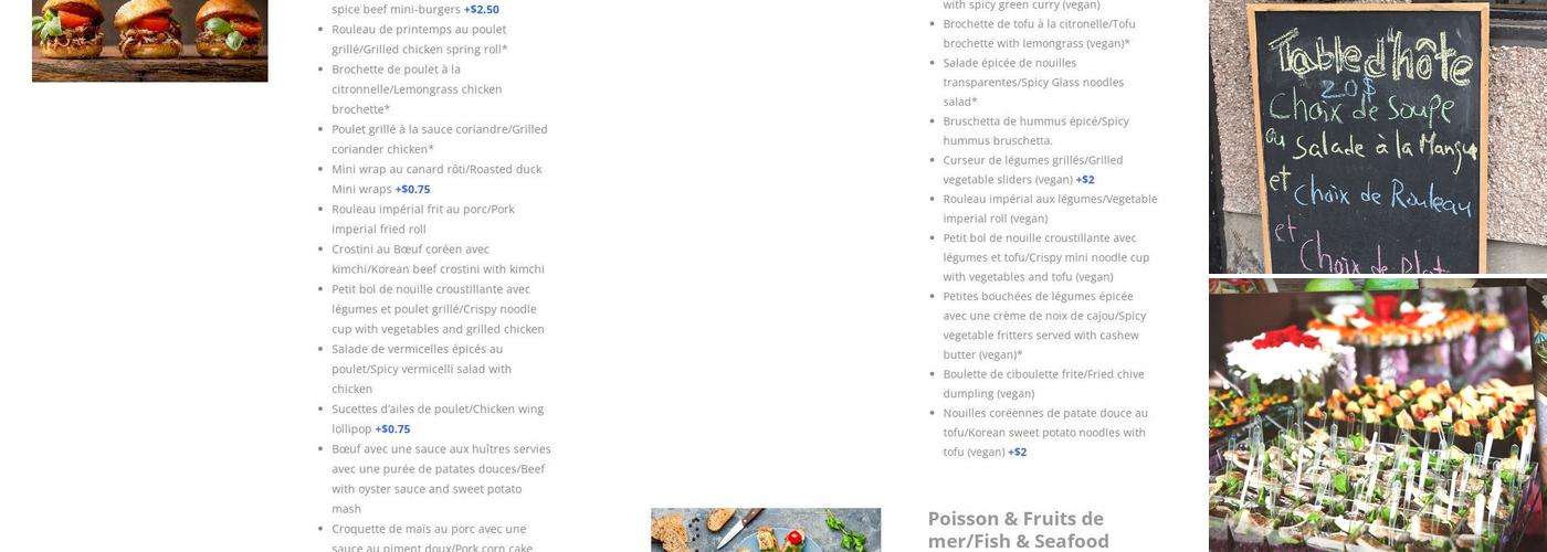 La Petite Mangue Menu