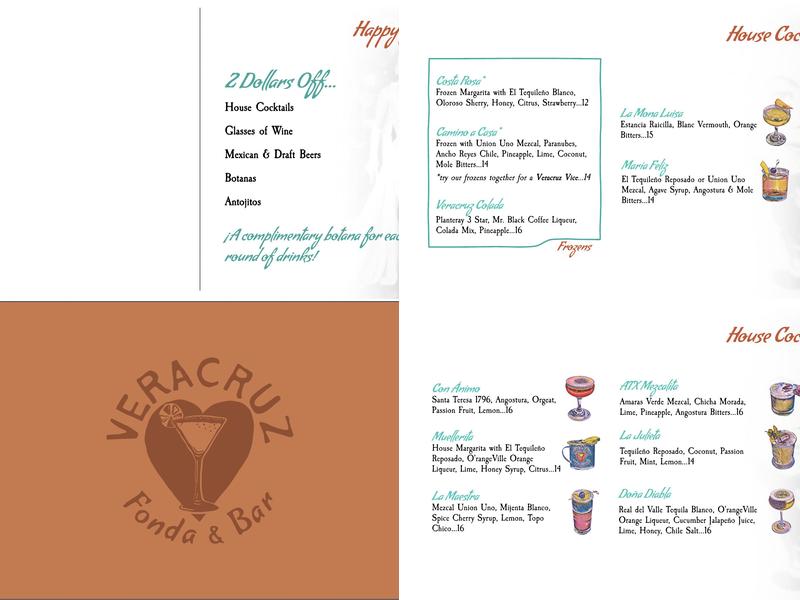 Veracruz Fonda and Bar Menu