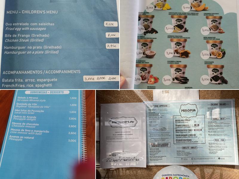 O Miroma (Miroma) Menu