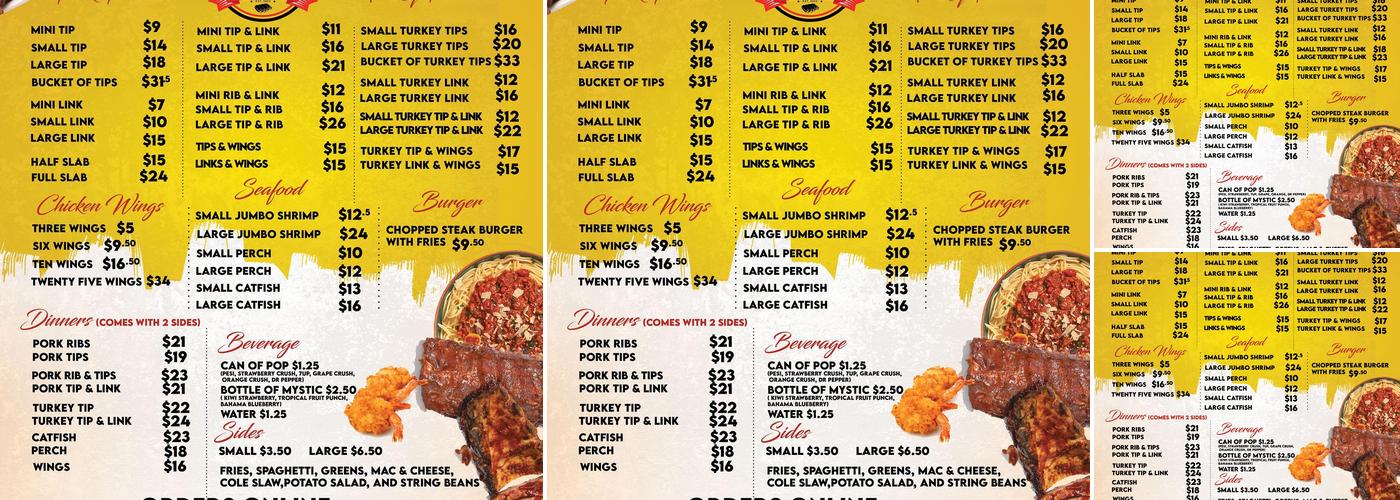 Brown's & Family BBQ & Soul Menu