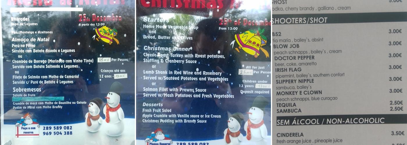 Invictus Menu