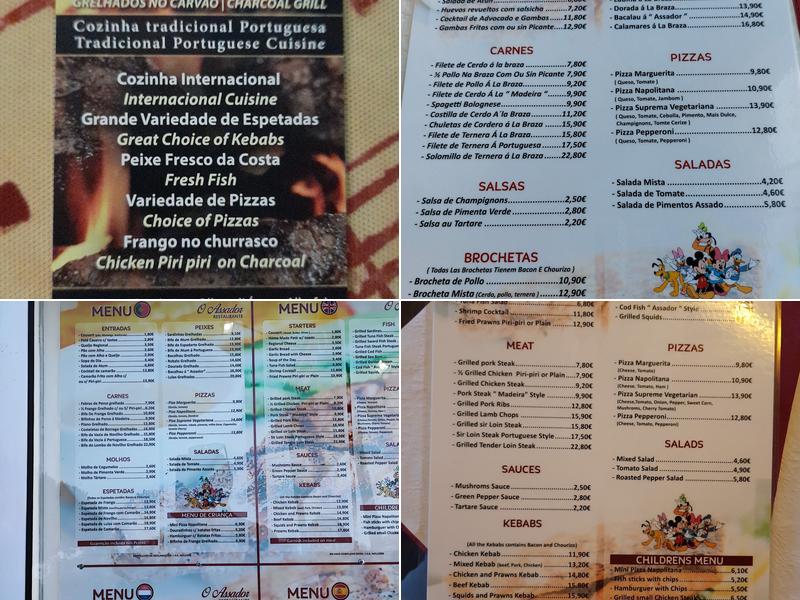 O Assador Menu