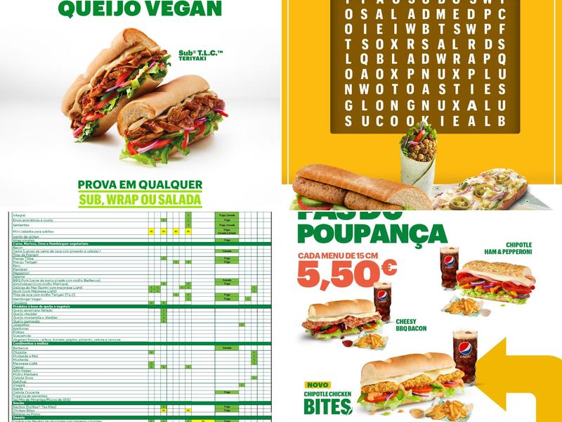 Subway Menu