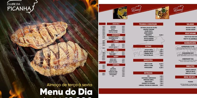 Clube da Picanha Menu