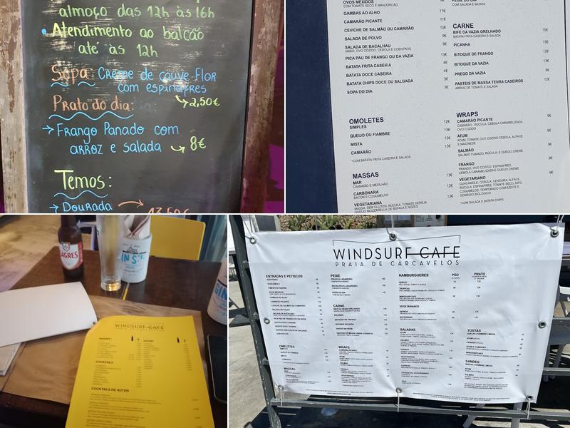Windsurf Cafe Menu