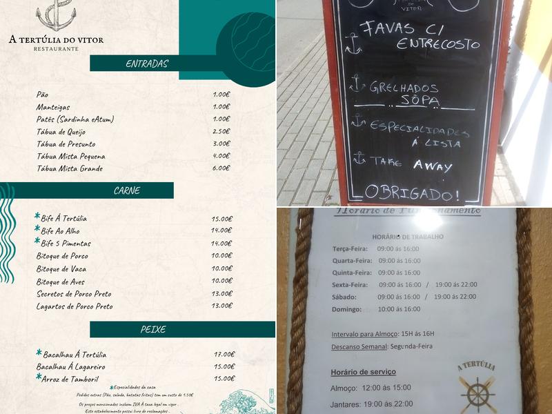 A Tertúlia do Vitor Menu