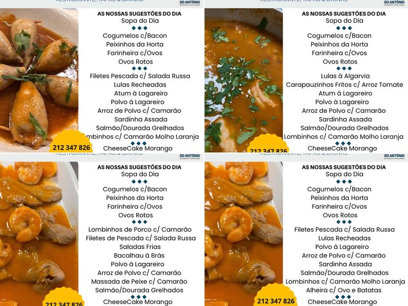 Os Petiscos do António Menu