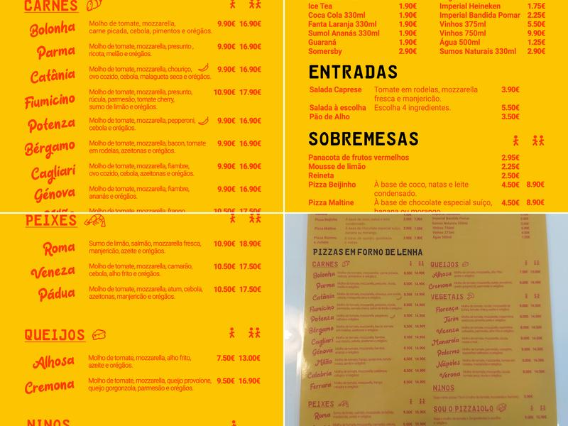 Amapizza Menu