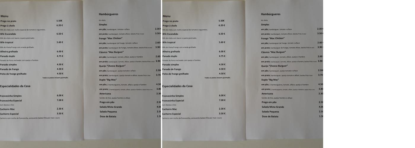 Hamburgueria da Madalena Menu