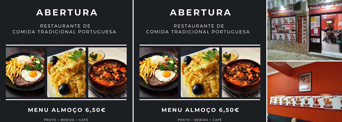 Doner Kebab Amora paquistanis Menu