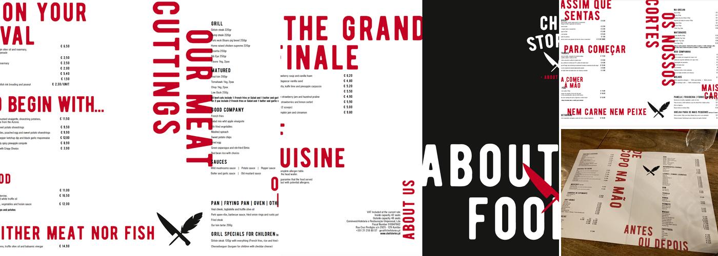 Chef Stories “About Meat” Menu