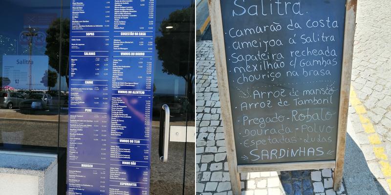 Salitra Menu