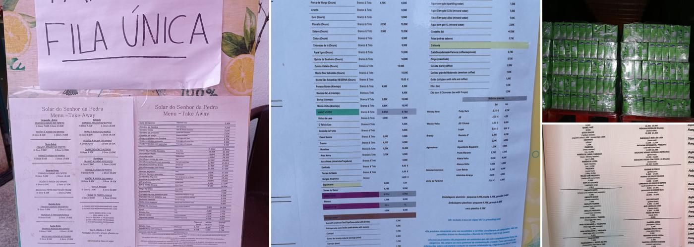 Solar Do Sr Da Pedra Menu