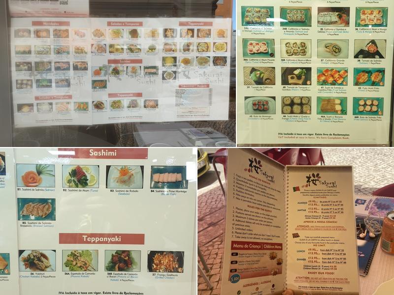Restaurante Japonês - SAKURAI Menu