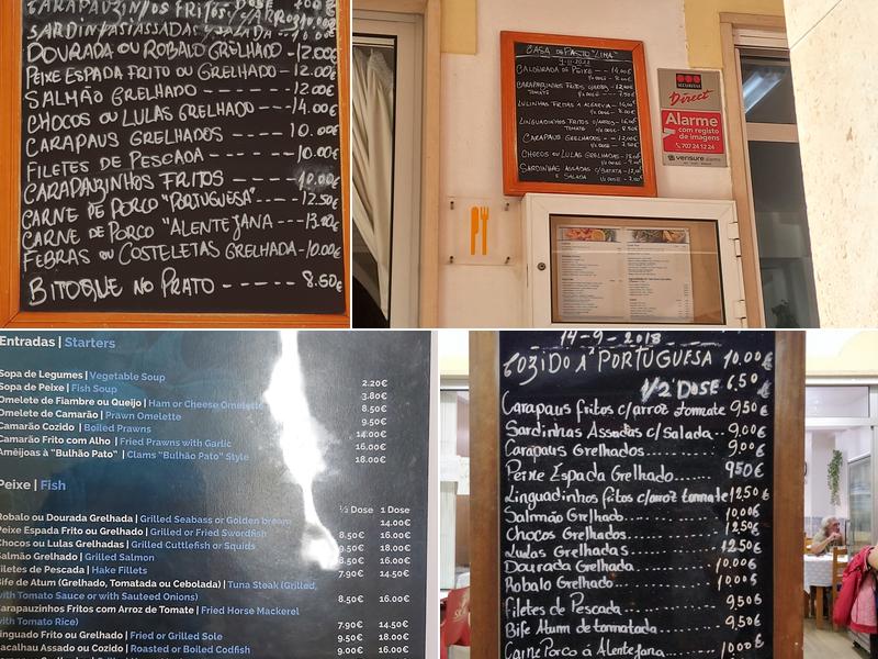 Casa de Pasto Lima Menu