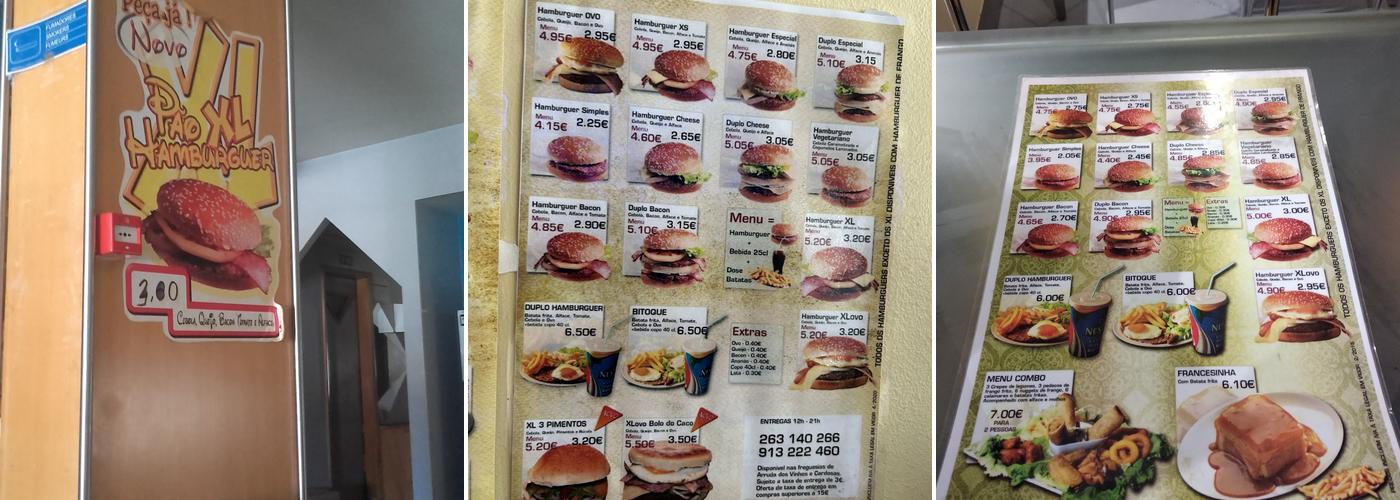 Burger Bar Marty II Menu