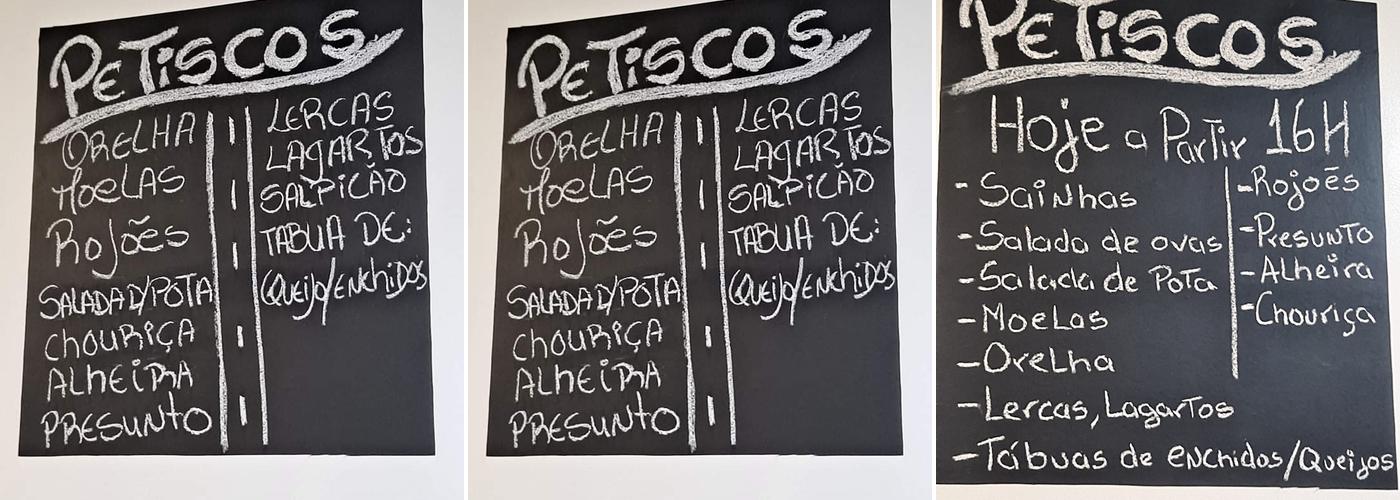 A Tasca do Branquinho Menu