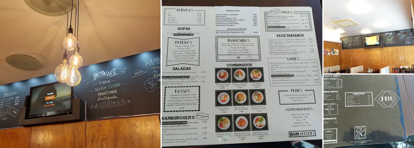 Zig-Zag Menu
