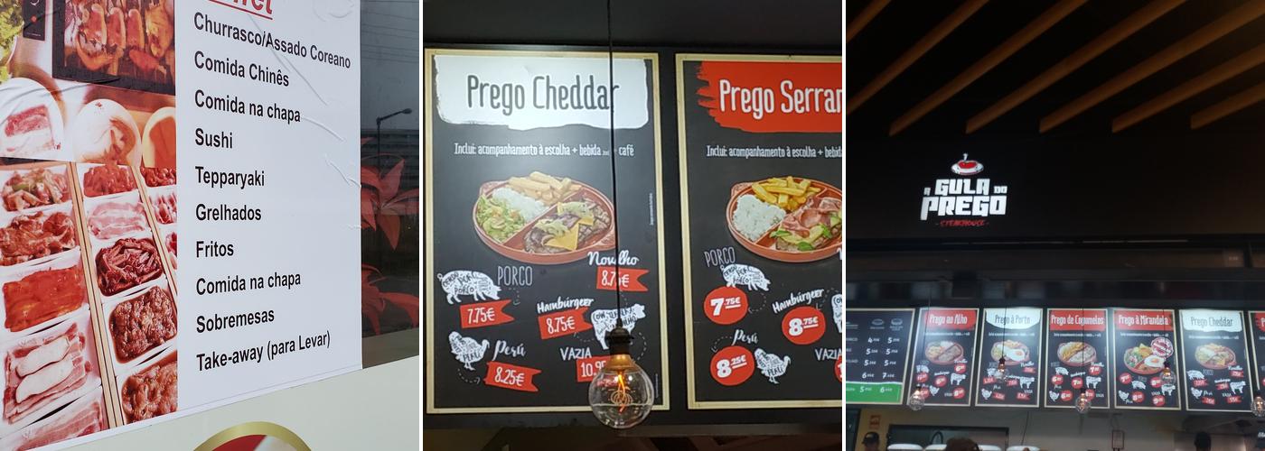 A Gula Do Prego Menu