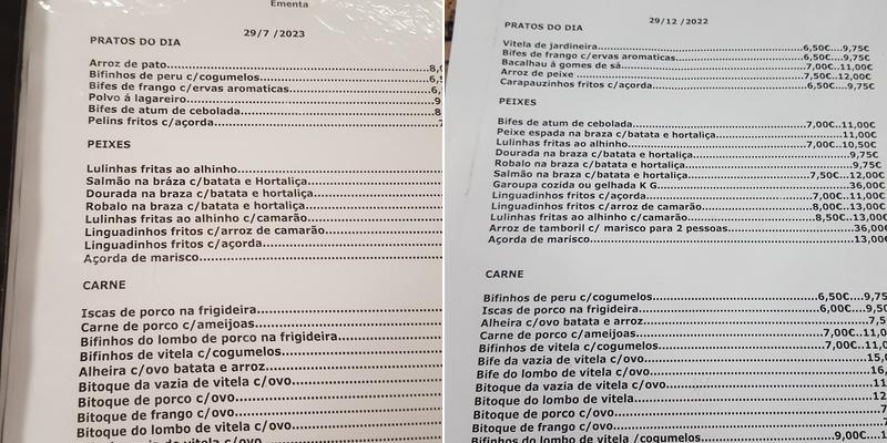 Leão D' Ouro Menu