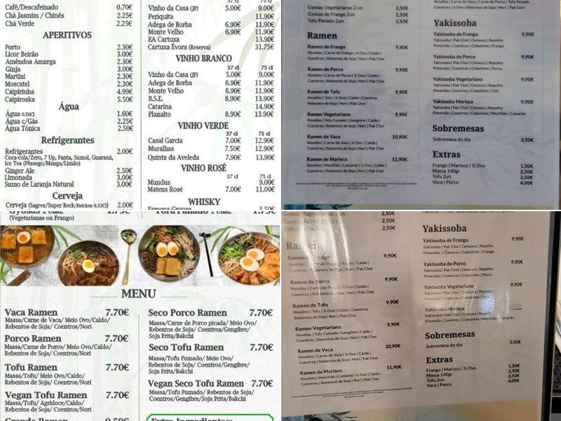 Ramen Bambu Menu