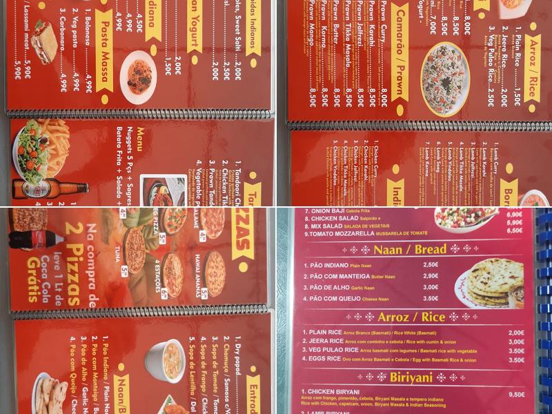 Perfect Food Service (Indian Restaurant) Menu