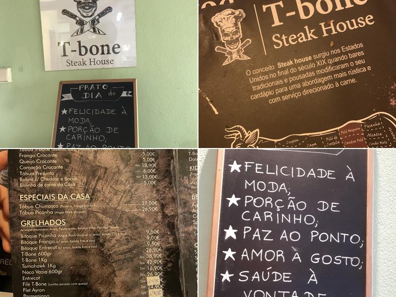 Casa da Maricotas (T-Bone SteakHouse) Menu