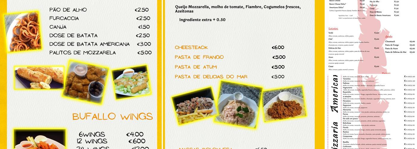 Pizzaria Americano Menu