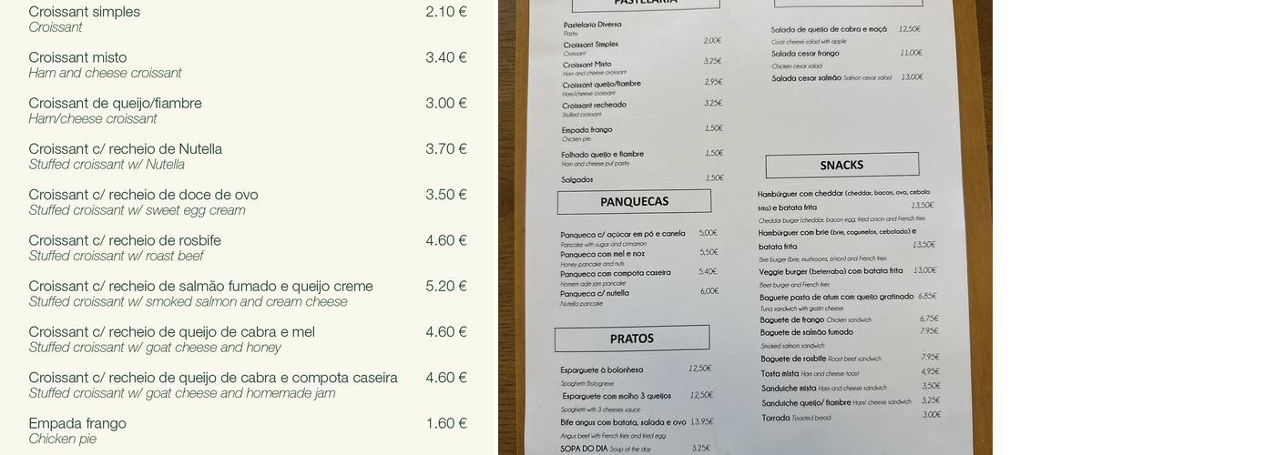 Café ️ no Campo (Café no Campo) Menu