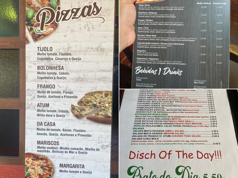 Snack Bar O Tijolo Menu