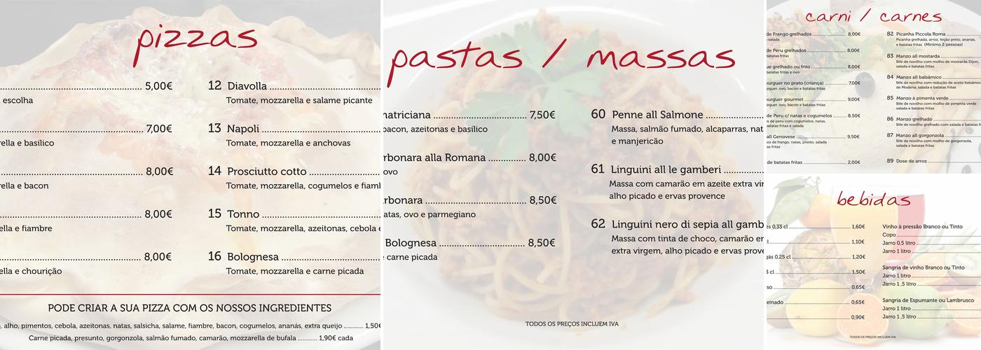 PICCOLA ROMA Menu