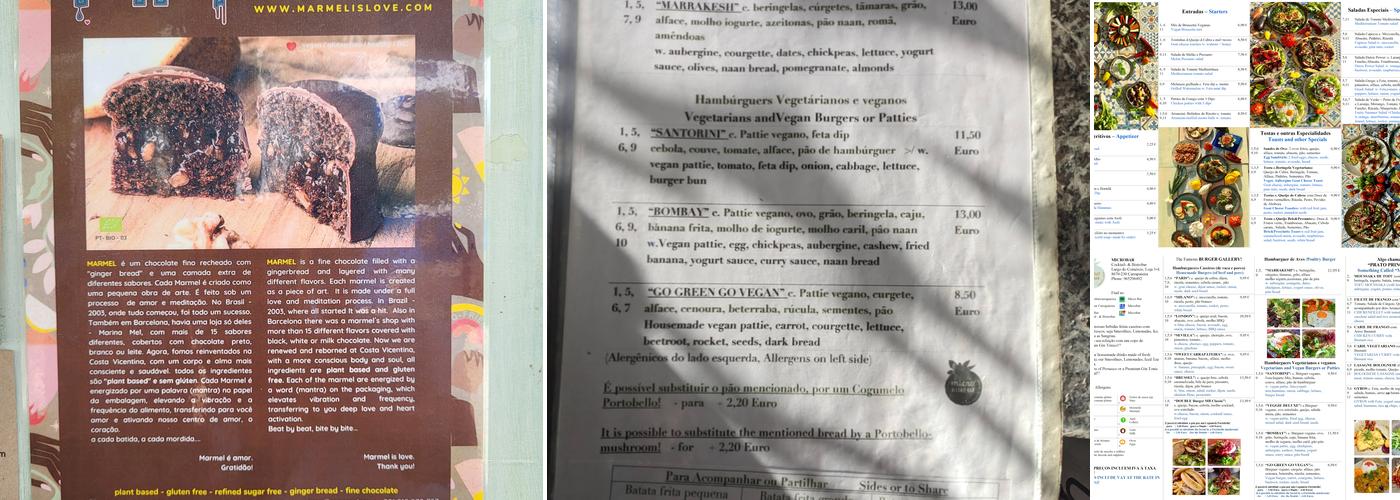 Microbar (Microbar Carrapateira) Menu