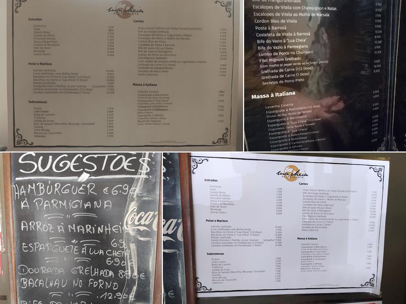 Lua Cheia (Restaurante Lua Cheia) Menu