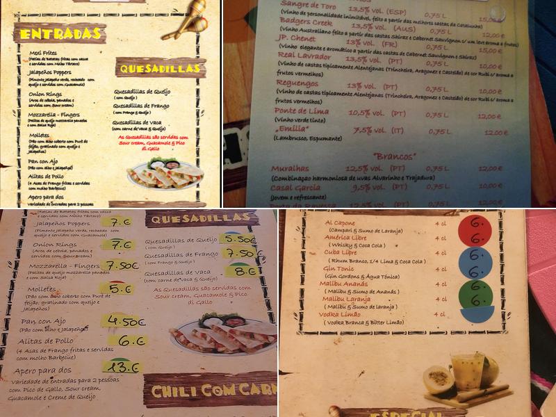 Habanero Menu