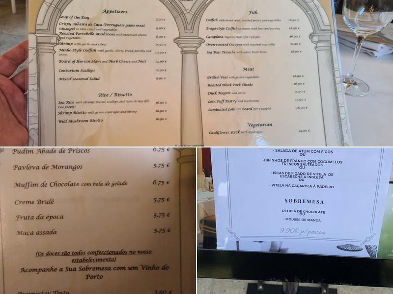 Centurium Menu