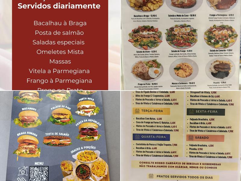 Bella Braga - Caffé & Restaurante Prato do dia Menu