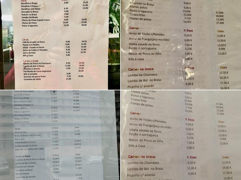 Espaço 12 Menu