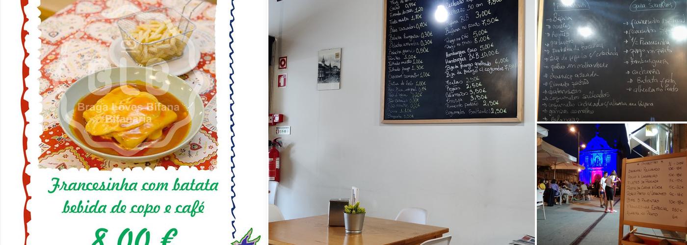 BLB ( Braga Loves Bifana) Menu