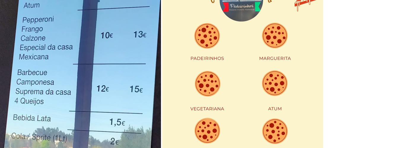 Padeirinhos Lomar Menu