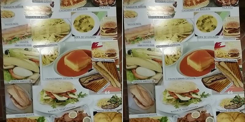 Café Cantarinha 1 Menu