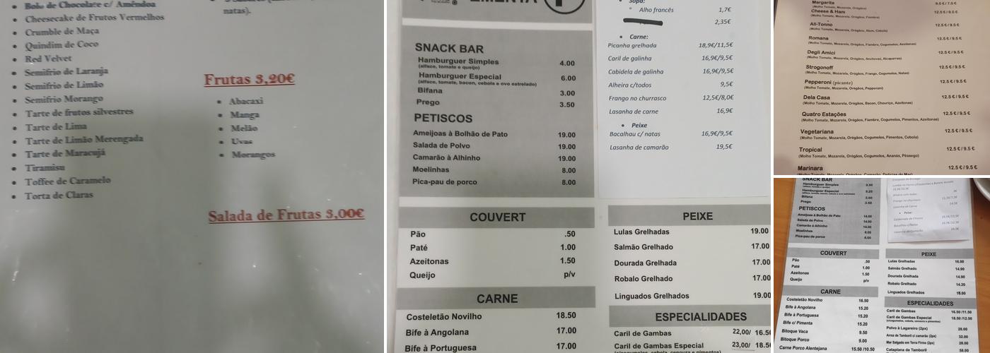 Cafe Central Menu