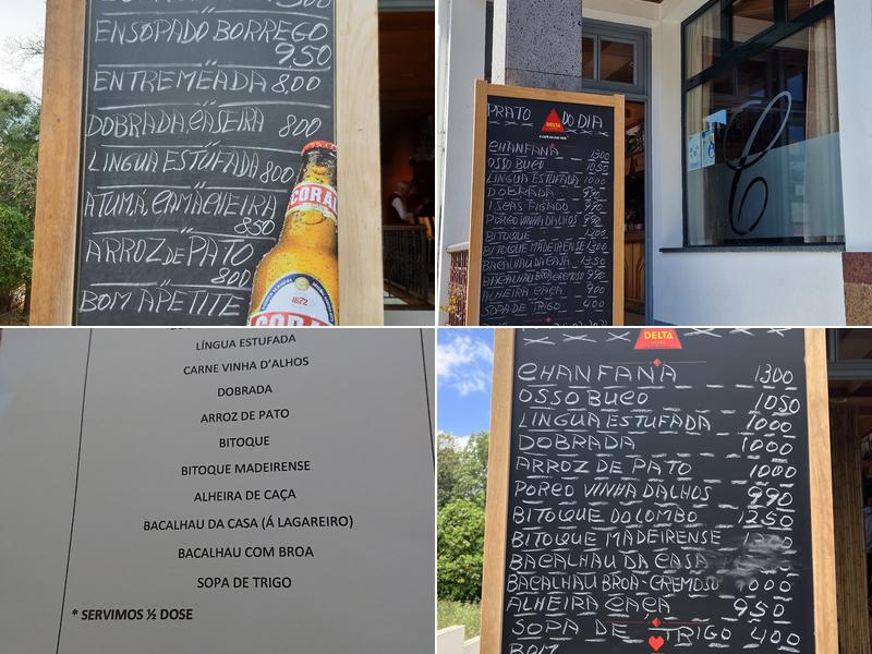 Restaurante O Cesto Menu