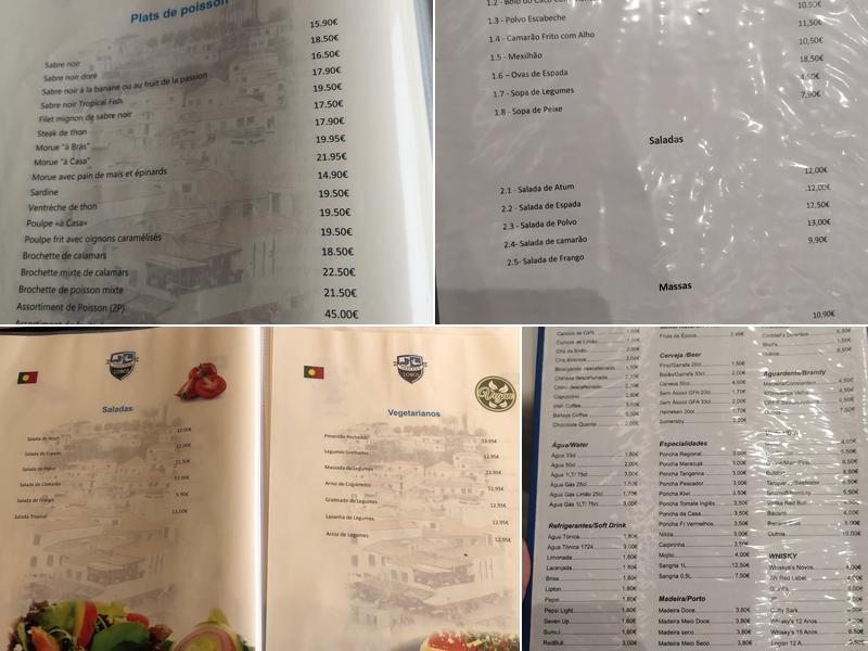 Taberna Dos Lobos Menu