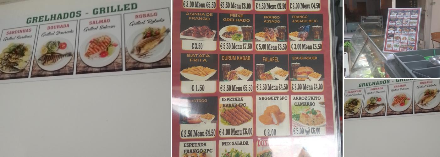 Kebab & Frango grilled Menu