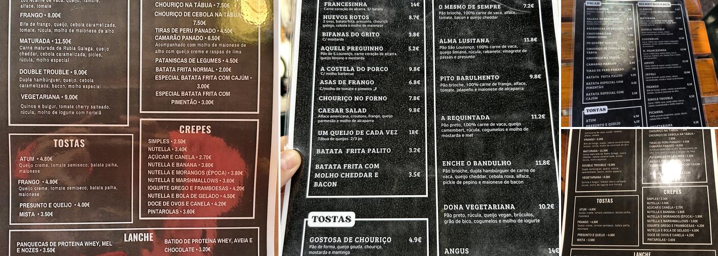 10 D' Boca Menu