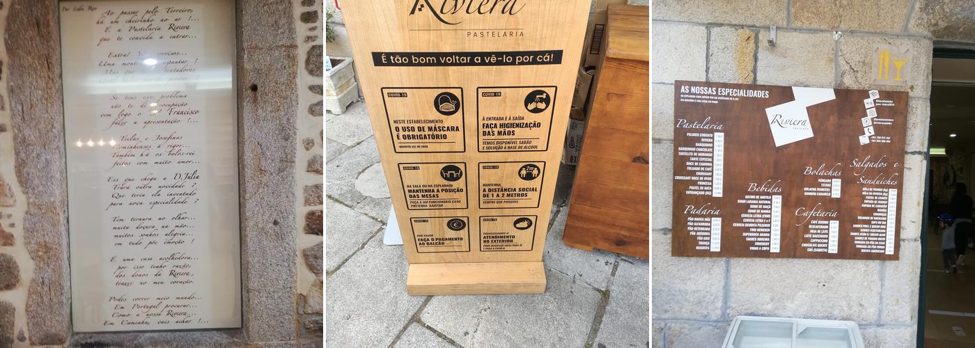 Pastelaria Riviera Menu