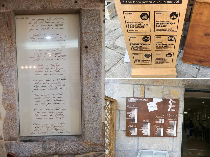 Pastelaria Riviera Menu